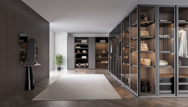 VETRINA Glass Door Wardrobe Corner