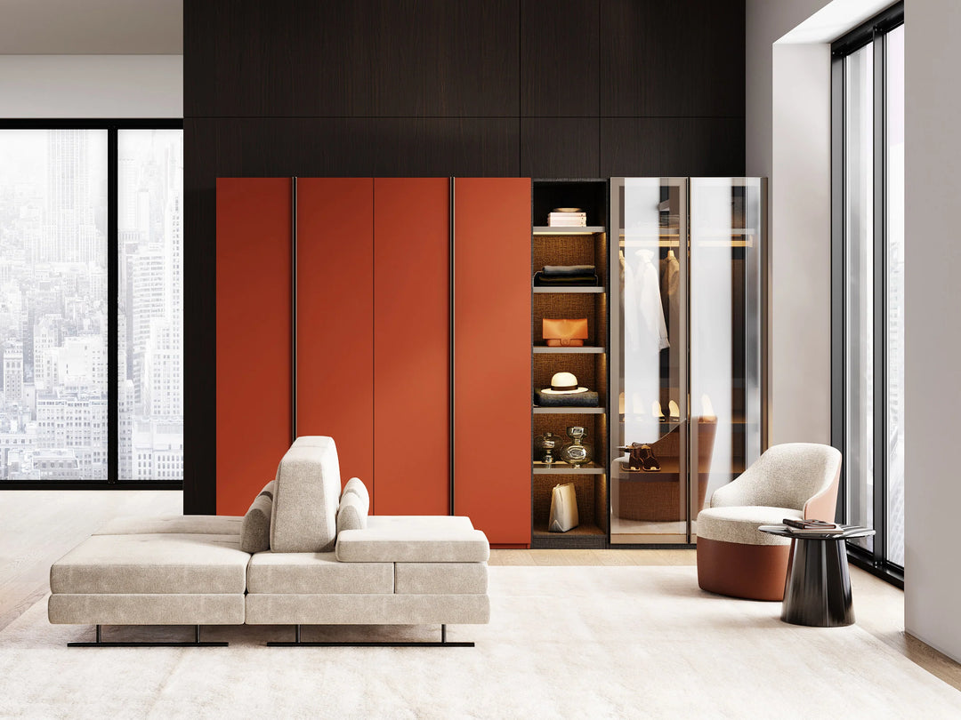 FERMA Bold Lacquer Deur Kledingkast Hoekmodel