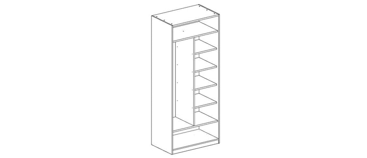 SPACE Open Wardrobe 100cm