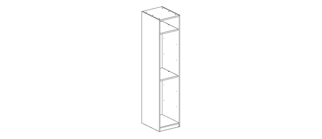 FERMA Wooden Door Wardrobe –  50cm