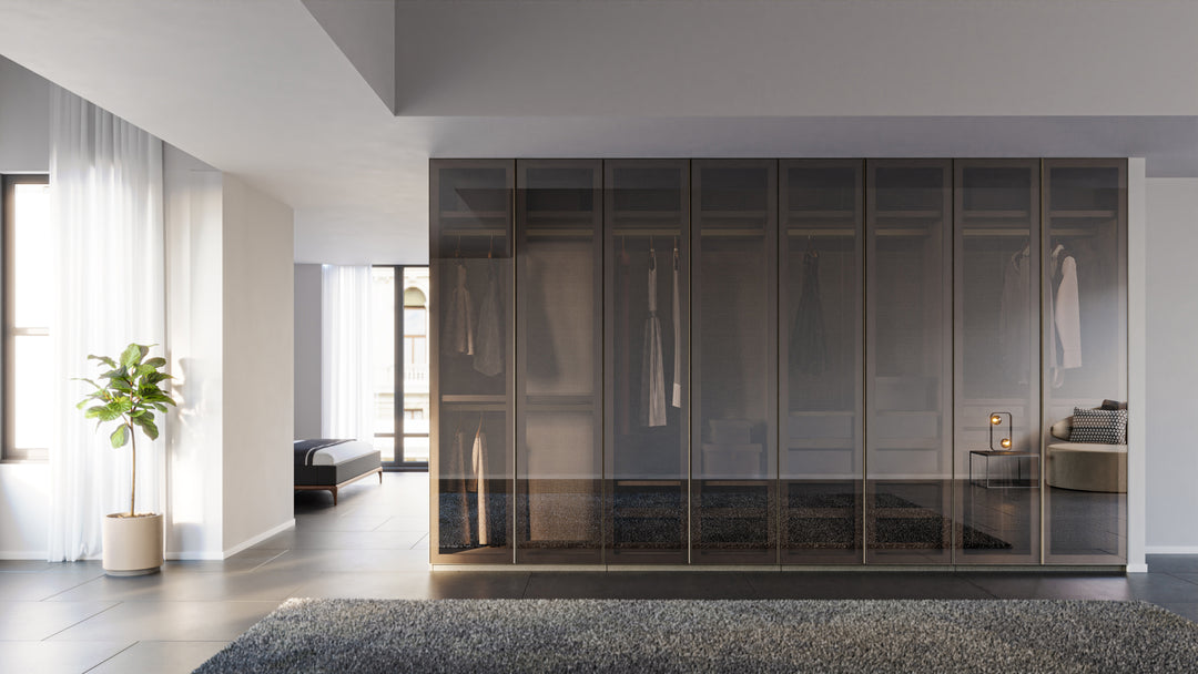 VETRINA Glass Door Wardrobe Corner