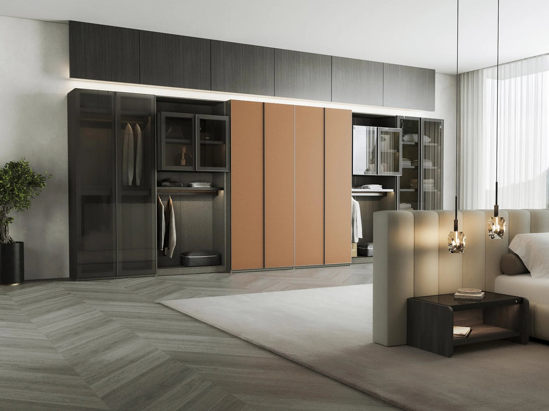VETRINA Glass Door Wardrobe Corner