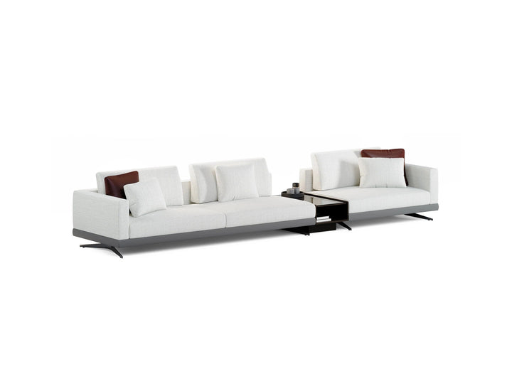 Mix Narrow Sofa with Integrated Table