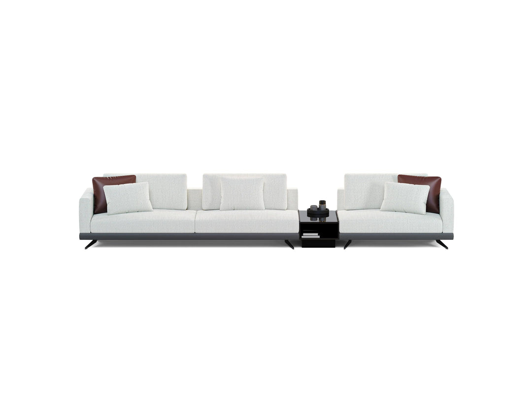 Mix Narrow Sofa with Integrated Table