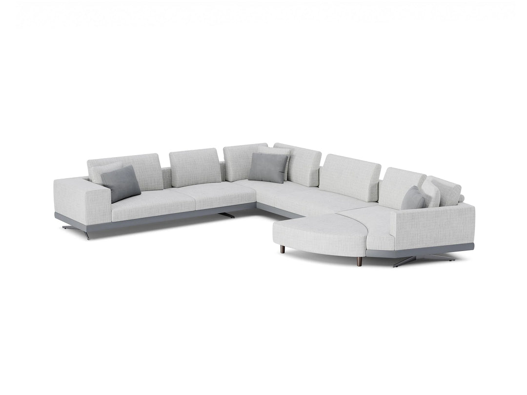 Mix Corner Sofa with Pouf