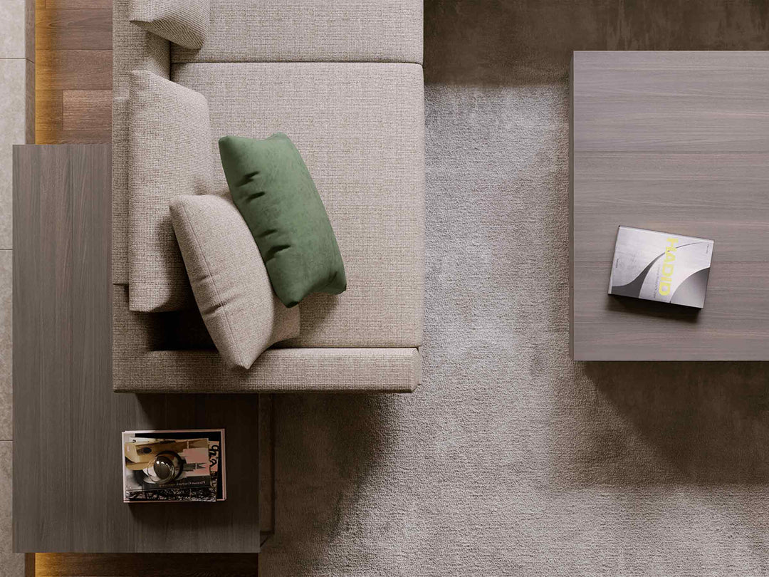 Mix Corner Sofa with Pouf