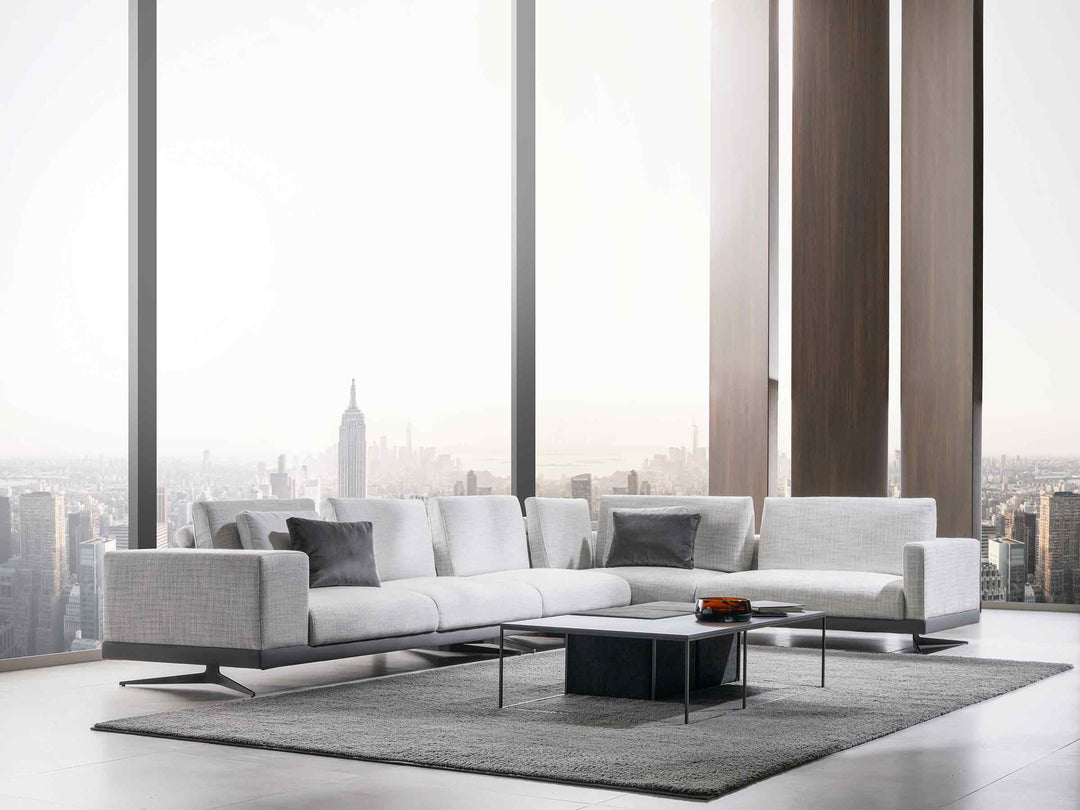 Mix Narrow Sofa with Integrated Table