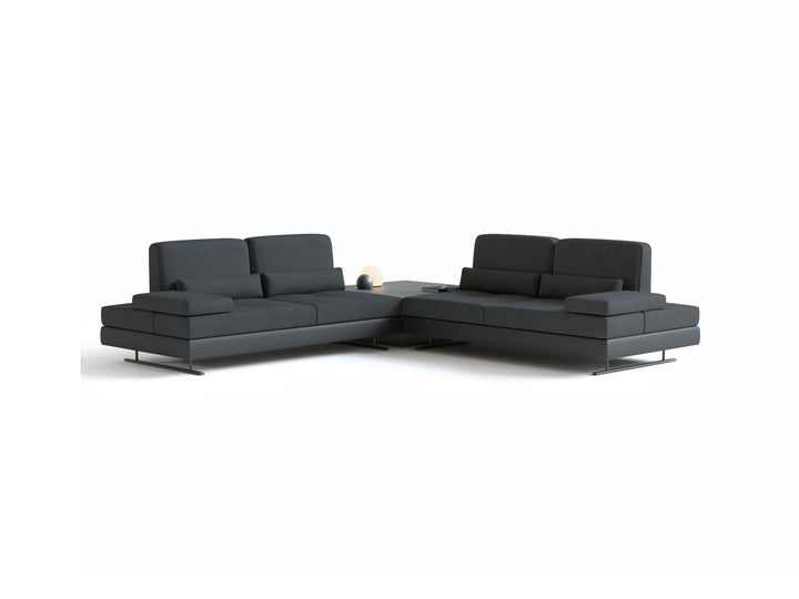 Mony Wide Corner Sofa with Table