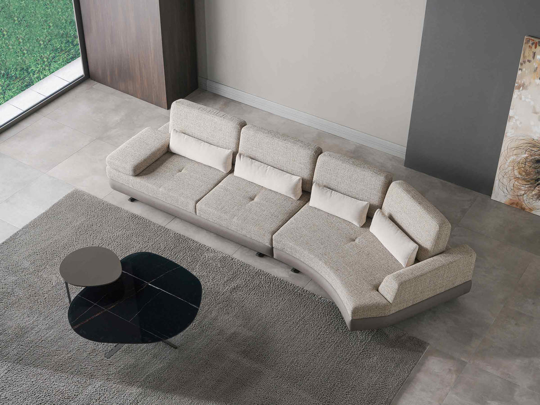 Mony Wide Corner Sofa with Table