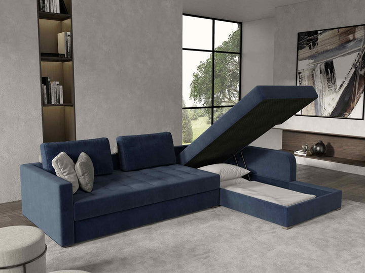 Vetro 3-Seater Corner Sofa Bed