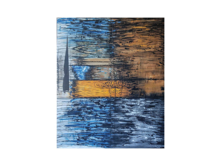 Yellow Wave Vertical Wall Art